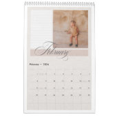 甘いSonoraカスタマイズ可能なカレンダー カレンダー (2月 2026)