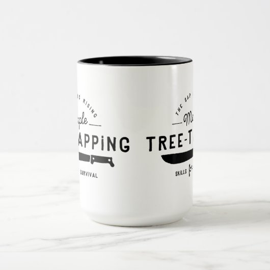 甘いSurvivalistのカエデの木の叩くマグ マグカップ (中央)