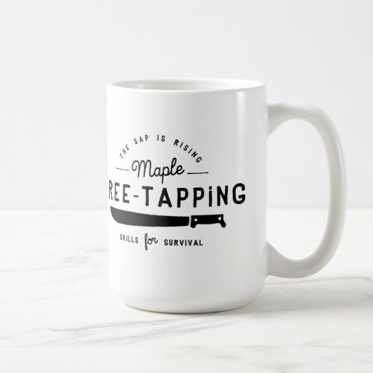 甘いSurvivalistのカエデの木の叩くマグ マグカップ (右)