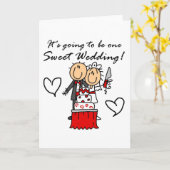 甘いT結婚シャツとギフトx 1 カード (黄色い花)