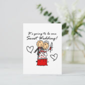 甘いT結婚シャツとギフトx 1 案内ポストカード (スタンド正面)