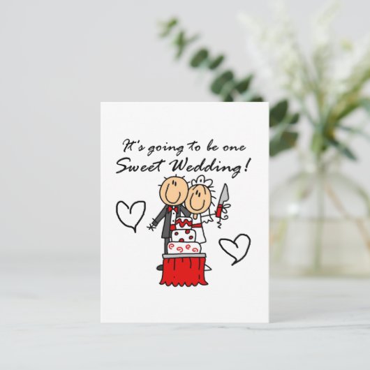 甘いT結婚シャツとギフトx 1 案内ポストカード (スタンド正面)