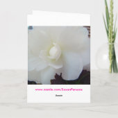 甘いTHOUGHTSOFの花束及びかぎ針編み、""! カード (裏面)