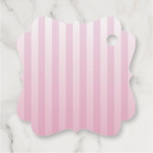 甘いTiniワンピンクコケット女の子ベビーシャワー フェイバータグ (裏面)