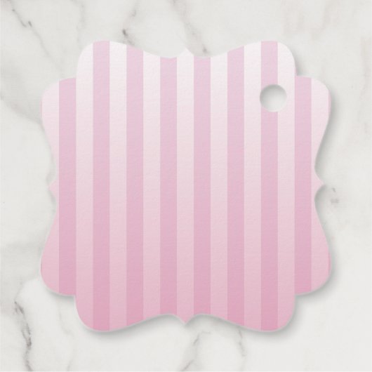 甘いTiniワンピンクコケット女の子ベビーシャワー フェイバータグ (裏面)