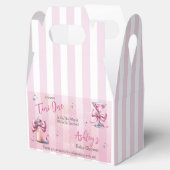甘いTiniワンピンクコケット女の子ベビーシャワー フェイバーボックス (オープン)