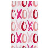 甘いXOXOパターン スモールペーパーバッグ (正面)