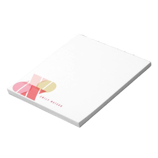 甘いXOXO愛とキスバレンタインデーメモ帳 ノートパッド (回転)