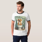 甘え切った犬 Tシャツ (正面フル)