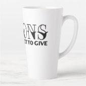 甘え離れて与えも カフェラテマグ (右)