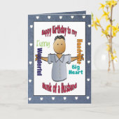 甘おもしろいい漫画パーソナライズされたハッピーバースデー カード (黄色い花)