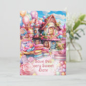 甘お洒落いお祝いパーティー 招待状 (スタンド正面)