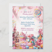 甘お洒落お祝いパーティー招待状 招待状 (裏面)