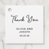 甘お洒落く |さん結婚ありがとう フェイバータグ (正面)