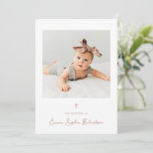 甘お洒落く |写真とバラ金ゴールドバプテスマ 招待状 (スタンド正面)