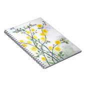 甘かわいらしい黄色の花 ノートブック (右側)
