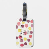 甘かわいらし円ラゲッジタグ ラゲッジタグ (裏面縦)