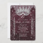 甘きらきら光るい16パーティの招待状、Mis Quince Anos 招待状 (正面)