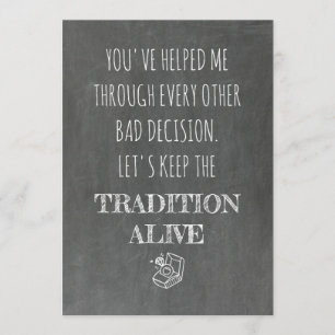 甘くおもしろいな新婦付添人/メイド・オブ・オーナー（花嫁付き添い人）の提案 招待状