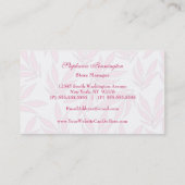 甘くお洒落でカスタムなブティックの名刺 名刺 (裏面)