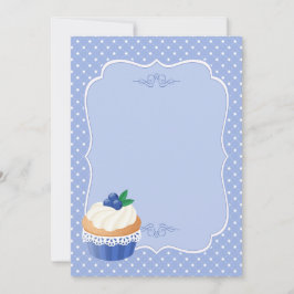 甘くておいしいブルーベリーカップケーキブルー空白の