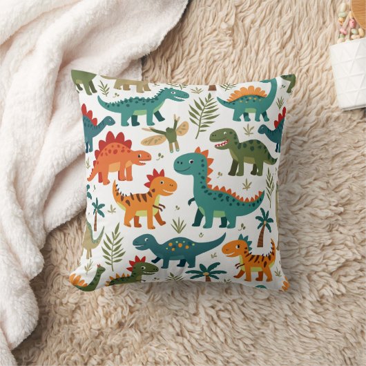 甘くてかわいい恐竜の枕 クッション (ブランケット)