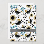 甘くてかわいい《鳥》アメリカゴガラとハート シーズンカード (正面/裏面)