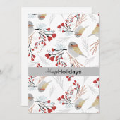 甘くてかわいい《鳥》アメリカゴガラとハート シーズンカード (正面/裏面)