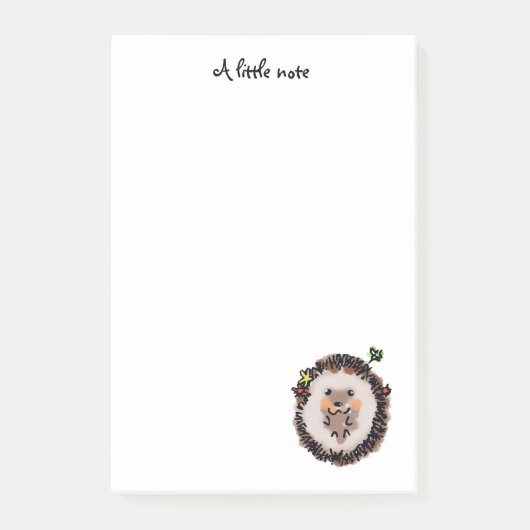 甘くてかわいらしいカールしたアナグマ ポストイット (正面)