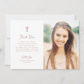 甘くてシンプルも | バラ金ゴールド写真の確認 サンキューカード (正面)