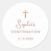 甘くてシンプルも | バラ金ゴールド相互確認 ラウンドシール (正面)