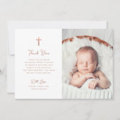 甘くてシンプルも | フォトバプテスマバラ金ゴールド サンキューカード (正面)