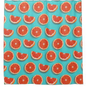 甘くてジューシーなオレンジ色 シャワーカーテン (正面)