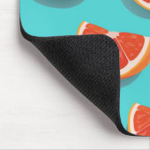 甘くてジューシーなオレンジ色 マウスパッド (コーナー)