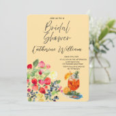 甘くてジューシーなフルーツパーティーブライダルシャワー 招待状 (スタンド正面)
