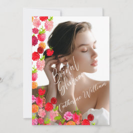 甘くてジューシーなフルーツパーティーブライダルシャワー 招待状