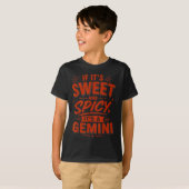 甘くてスパイシーならそれは双子座 Tシャツ (正面フル)