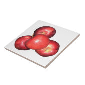 甘くてパリパリの赤いリンゴ – フオーガニックルーツプリント タイル (側面)