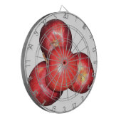 甘くてパリパリの赤いリンゴ – フオーガニックルーツプリント ダーツボード (正面左)