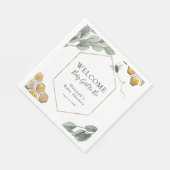 甘くてビーユーカリの赤ちゃんシャワー スタンダードランチョンナプキン (角)