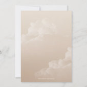 甘くてフワフワの動物の赤ちゃんシャワー 招待状 (裏面)