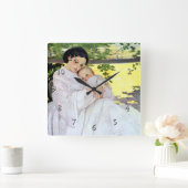 「甘くて低い」 スクエア壁時計 (ホーム)