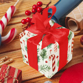 甘くて可愛いキャンディキャンセクリスマス ラッピングペーパー