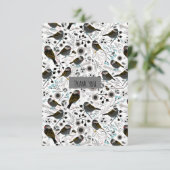 甘くて可愛い《鳥》アメリカゴガラデザイン サンキューカード (スタンド正面)