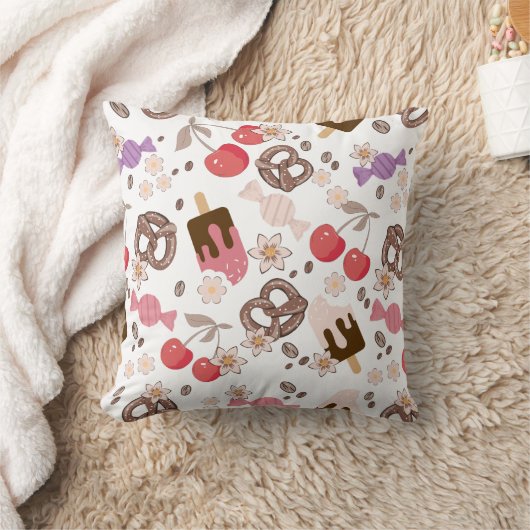 甘くて塩辛いおやつり柄 クッション (ブランケット)