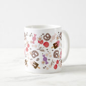 甘くて塩辛いおやつり柄 コーヒーマグカップ (正面右)