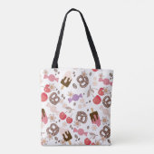 甘くて塩辛いおやつり柄 トートバッグ (裏面)