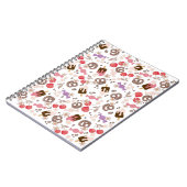 甘くて塩辛いおやつり柄 ノートブック (左側)