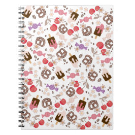 甘くて塩辛いおやつり柄 ノートブック