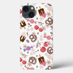 甘くて塩辛いおやつり柄 iPhone 13ケース